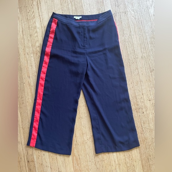 Boden Wide-Leg Pants with red side stripe - Picture 2 of 10